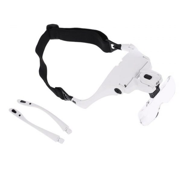 Headband Magnifier Glasses with 2 Led Light 