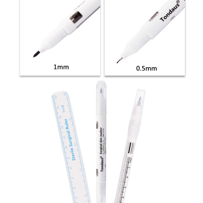 Surgical skin marker - white - 1 mm