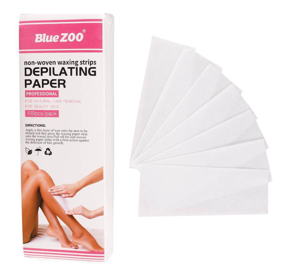 Womens  Girls 80 Pieces Wax Strips Hair Removal Non Woven Waxing Strips  Wax Paper Sheets