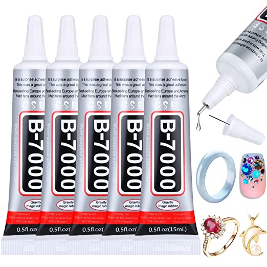 loeosn b-7000 super adhesive glue, industrial strength b7000 glues paste  for rhinestones crafts, clothes shoes, fabric, jewelry maki
