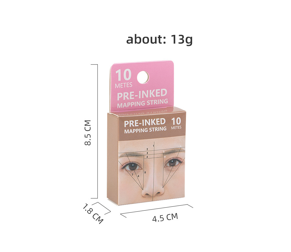 20m Pre-Inked Eyebrow Mapping String, Pre-Inked Microblading